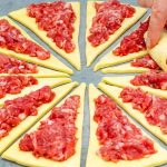 Круасани з м'яса і грибів. Гості з'їли за 5 хв. Усі питали рецепт!