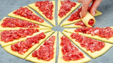 Круасани з м'яса і грибів. Гості з'їли за 5 хв. Усі питали рецепт!