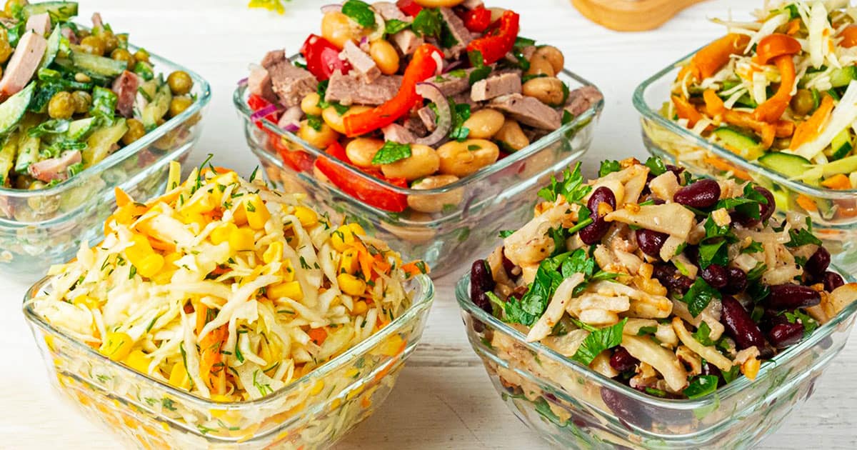 Добірка із 5 салатів без майонезу! Мої постійні варіанти, які готую на свята! Свіжі, смачні і швидкі!