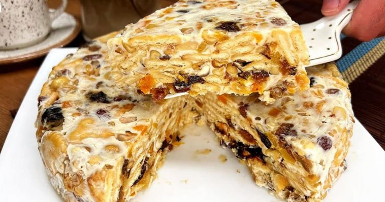 Улюблений Різдвяний тортик без борошна та випічки за 15 хвилин! Готую щороку, діти його обожнюють!