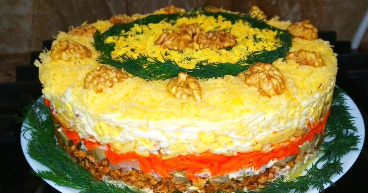 Смачний салат "Катерина" - королівський смак з простих продуктів. Ідеально на Свята