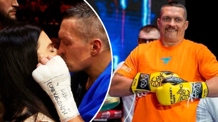 Як дружина Усика емоційно підтримувала його у бою з Ф’юрі: відео підкорило Мережу