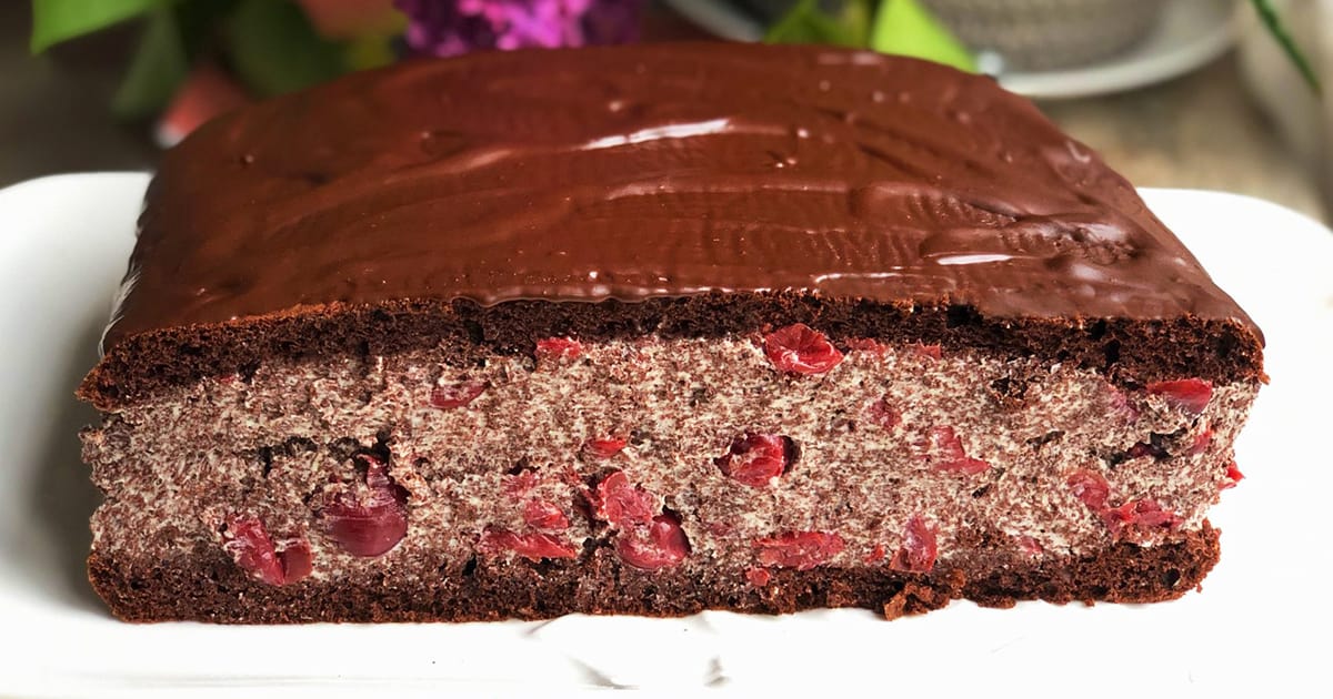 Торт-пляцок “П’яна вишня” із згущеним молоком. Ділюся своїм фірмовим рецептом!