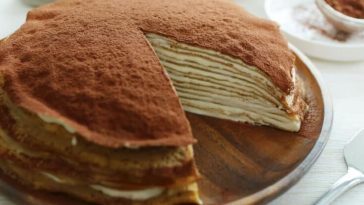 Рецепт найніжнішого млинцевого торта «Тірамісу». Дуже смачно!