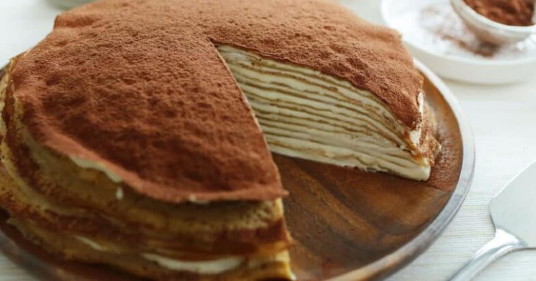 Рецепт найніжнішого млинцевого торта «Тірамісу». Дуже смачно!