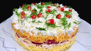 Салат "Сніжинка": перевершив навіть Олівʼє. Буду готувати на усі Свята