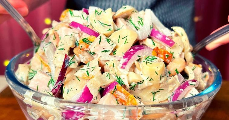 Салат “Мрія Господині” за 5 хв! Єдиний салат, від якого не можу відмовитись!