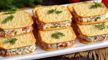 Приготую на Новий Рік! Закуска, яку люблять усі. Крекер і плавлений сирок