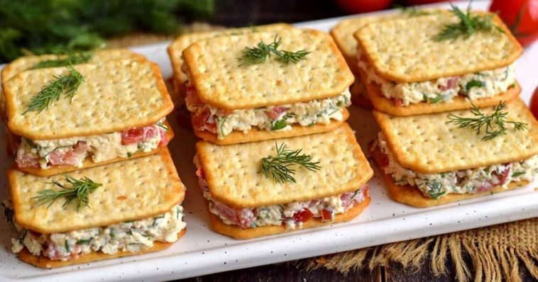Приготую на Новий Рік! Закуска, яку люблять усі. Крекер і плавлений сирок