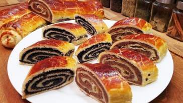 Завиванці зі здобною горіховою або маковою начинкою - найсмачніший угорський пиріг