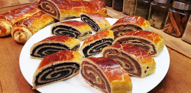 Завиванці зі здобною горіховою або маковою начинкою - найсмачніший угорський пиріг