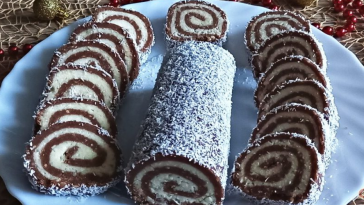 Домашній рулет з кокосовим ромом – швидкий і смачний рецепт, який готується всього за 10 хвилин