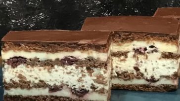 Торт «Шоколадна вишня» – ніжний шоколадний десерт із соковитими вишнями