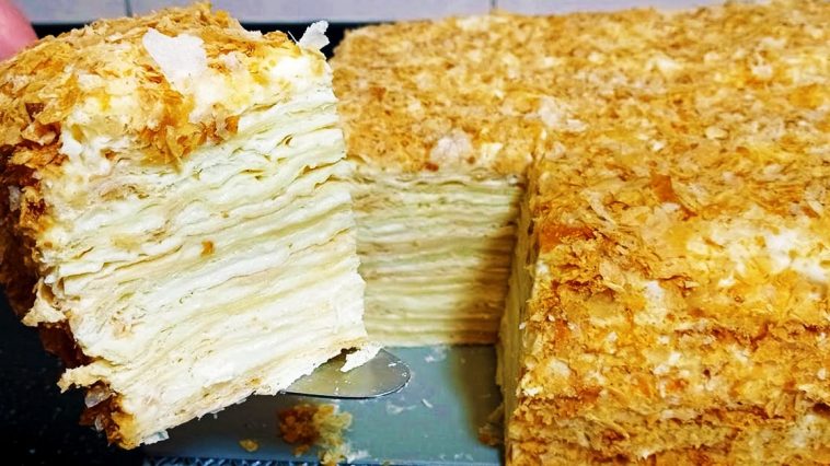 Швидкий рецепт! Лінивий торт Наполеон із заварним кремом без зайвих клопотів