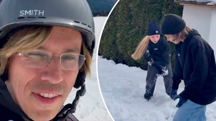 "Як виросли": Галкін поділився кадрами відпочинку в горах разом із дітьми