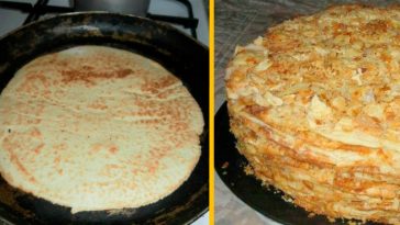 Швидкий Наполеон на сковороді – простий рецепт, який підкорює з першого шматочка!