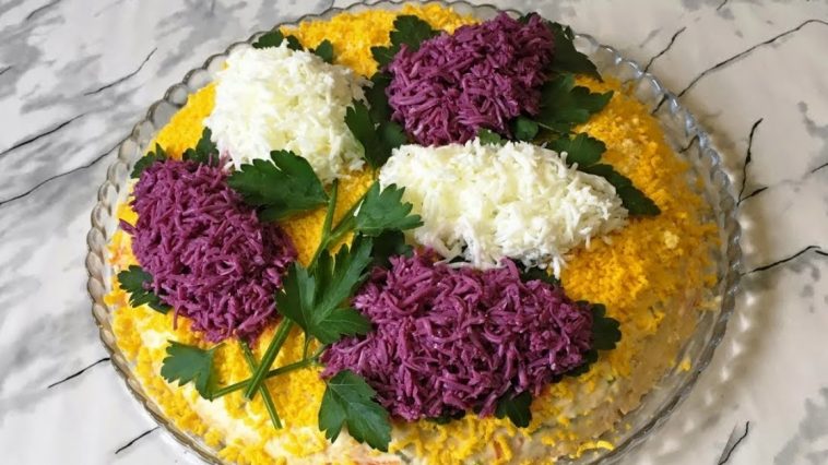 🌸 Ніжний весняний салат «Бузок» – ідеальний вибір для 8 березня!