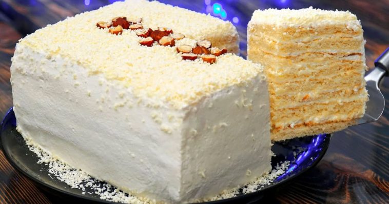 ✨ Торт "Наречена" за 30 хвилин – ніжний, повітряний та ідеальний для будь-якого свята!