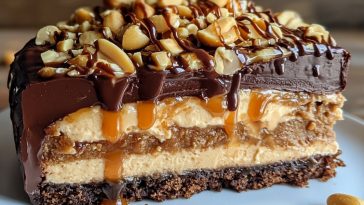 🍫 Торт «Снікерс» без випічки – горіхово-карамельний вибух смаку!