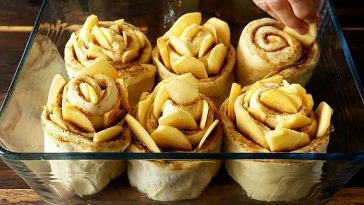 Неймовірні "Яблучні сінабони" – ароматні булочки з корицею, що тануть у роті!