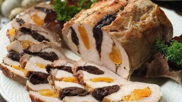 Незрівнянна святкова м’ясна закуска: соковита корейка з сухофруктами