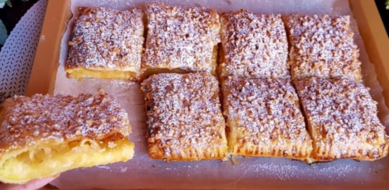 Повітряне листкове тісто з ароматною яблучною начинкою – ідеальний десерт за лічені хвилини