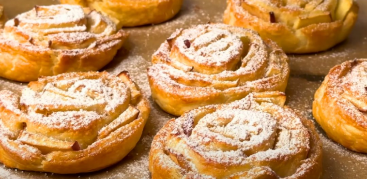 Витончені яблучні троянди з тіста – легкий десерт для справжніх гурманів