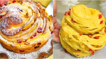 Паска-Краффін із сушеними вишнями та родзинками — ароматна випічка до Великодня, що підкорює з першого шматочка