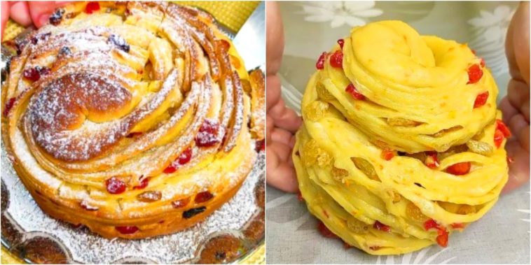 Паска-Краффін із сушеними вишнями та родзинками — ароматна випічка до Великодня, що підкорює з першого шматочка