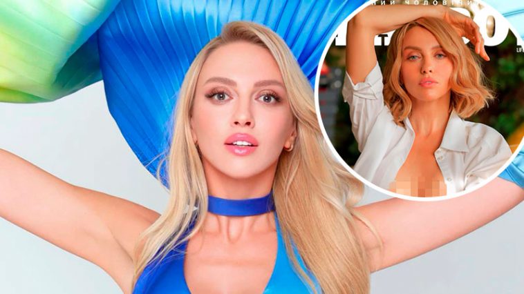 Оля Полякова показала груди на обкладинці українського Playboy