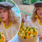 Максим Галкін поділився відео в Instagram: Алла Пугачова показала святковий торт із тюльпанами