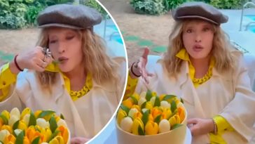 Максим Галкін поділився відео в Instagram: Алла Пугачова показала святковий торт із тюльпанами