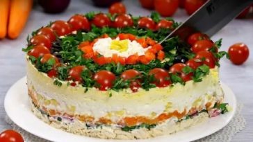 Святковий багатошаровий салат «Гостинність» – родзинка вашого столу