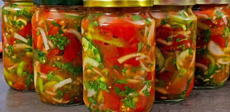 Салат «Літній запас» – яскрава заготівля на зиму