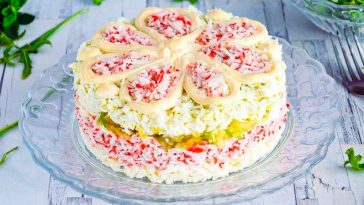 Найніжніший салат із крабовими паличками та плавленим сиром