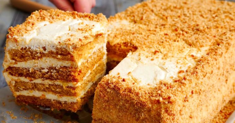 Швидкий торт "Медовик" за 30 хвилин – без розкатування та збивання! Мінімум зусиль, максимум смаку!