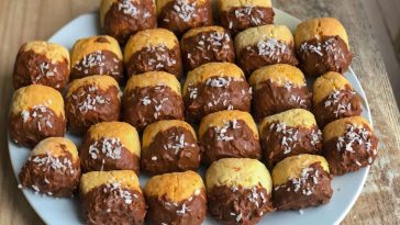 Домашнє кокосове печиво “Баунті” – ніжний смак і мінімум витрат! Улюблений рецепт моєї родини