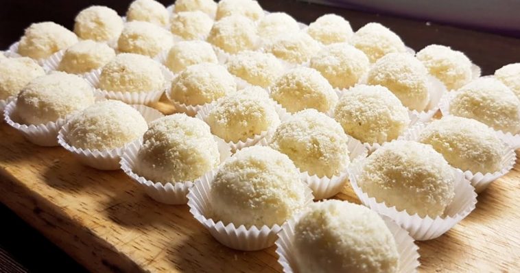 Домашні кокосові цукерки всього з 3 інгредієнтів – швидко, просто та смачно!