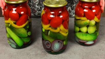 🫙 Домашнє овочеве асорті на зиму — ідеальний маринад, що п’ється до останньої краплі!