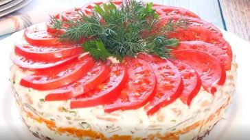 Салат “Ніжність”: вишуканий смак, гармонія кольорів і текстур