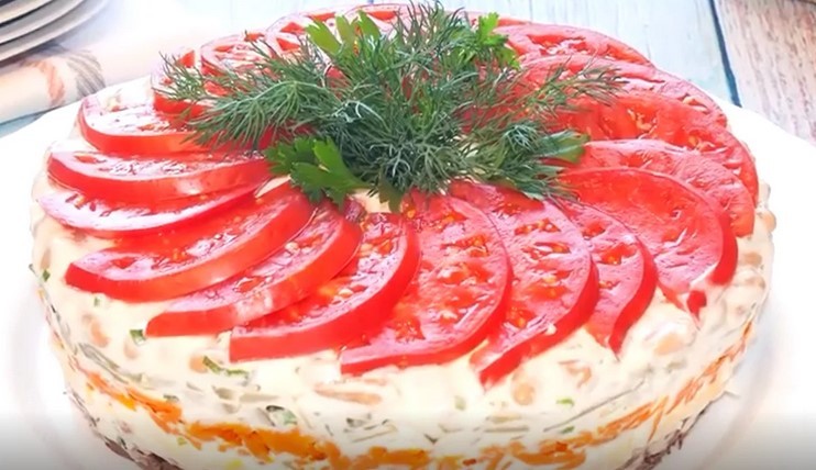 Салат “Ніжність”: вишуканий смак, гармонія кольорів і текстур