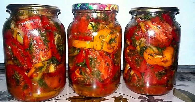 Найкращий салат на зиму: помідори половинками «Пальчики оближеш»