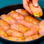 Святкові курячі рулетики з сирною начинкою – смакота для Великодня!