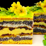 Пляцок "Мамині Чорнобривці" одним коржем – справжнє свято смаку!