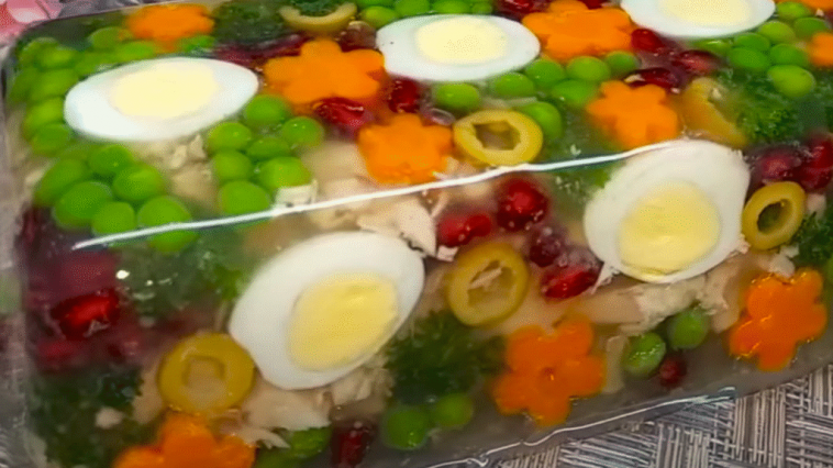 Заливне з курки «Святкова мозаїка»