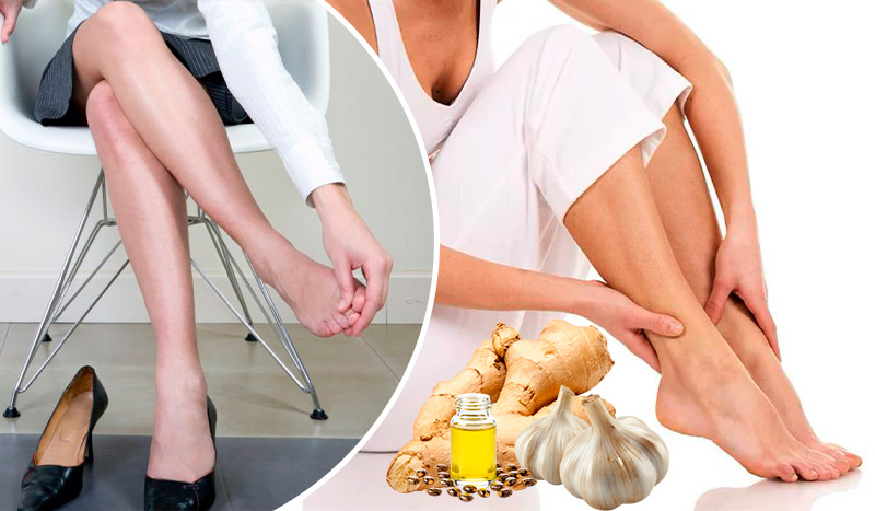 Домашній зігріваючий бальзам для ніг з касторовою олією, часником та імбирем