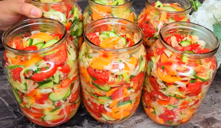 «Золота осінь» в банці — всі овочі разом! Улюблена заготівля, без якої не уявляємо зиму 🍂