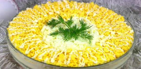 Дуже смачний салат «Біла ніч» — ніжність смаку у кожному шарі