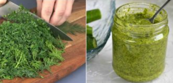 Ароматний кроповий соус – чудова альтернатива заморожуванню зелені
