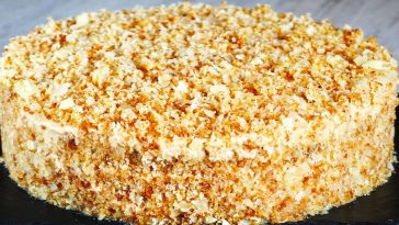 Чарівний торт без ваги і міксера — м’який, як пух! Свекруха не повірила, що без просочення!